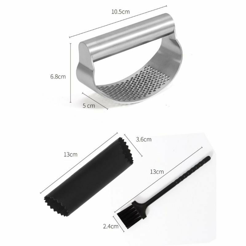 Stainless Steel Garlic Press Crusher Home Cooking Vegetables Ginger SqueezerBDA