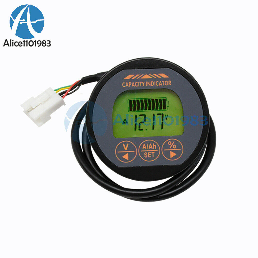 DC 80V 50A TR16 Multifunctional Waterproof Battery Indicator LCD Display + Shell