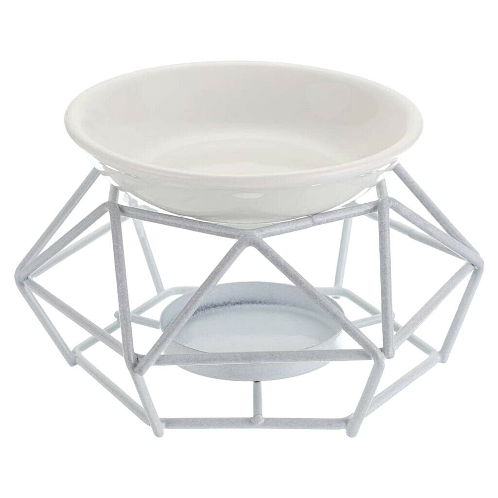Metal Tea Light Holder Modern Ceramic Essential Oil Burner Spa Yoga Wedding