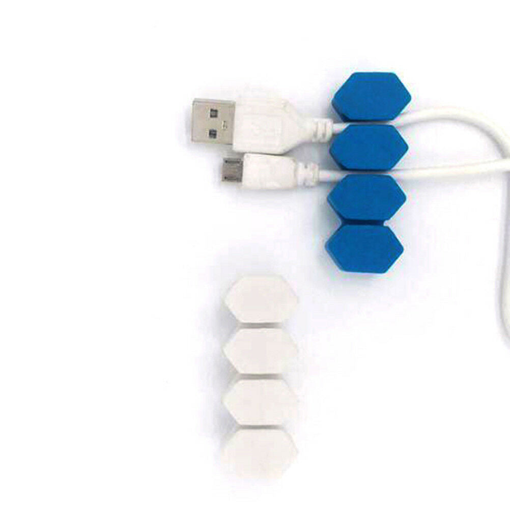 Cable clips tidy organiser wire cord lead usb charger holder fixer winder .l8
