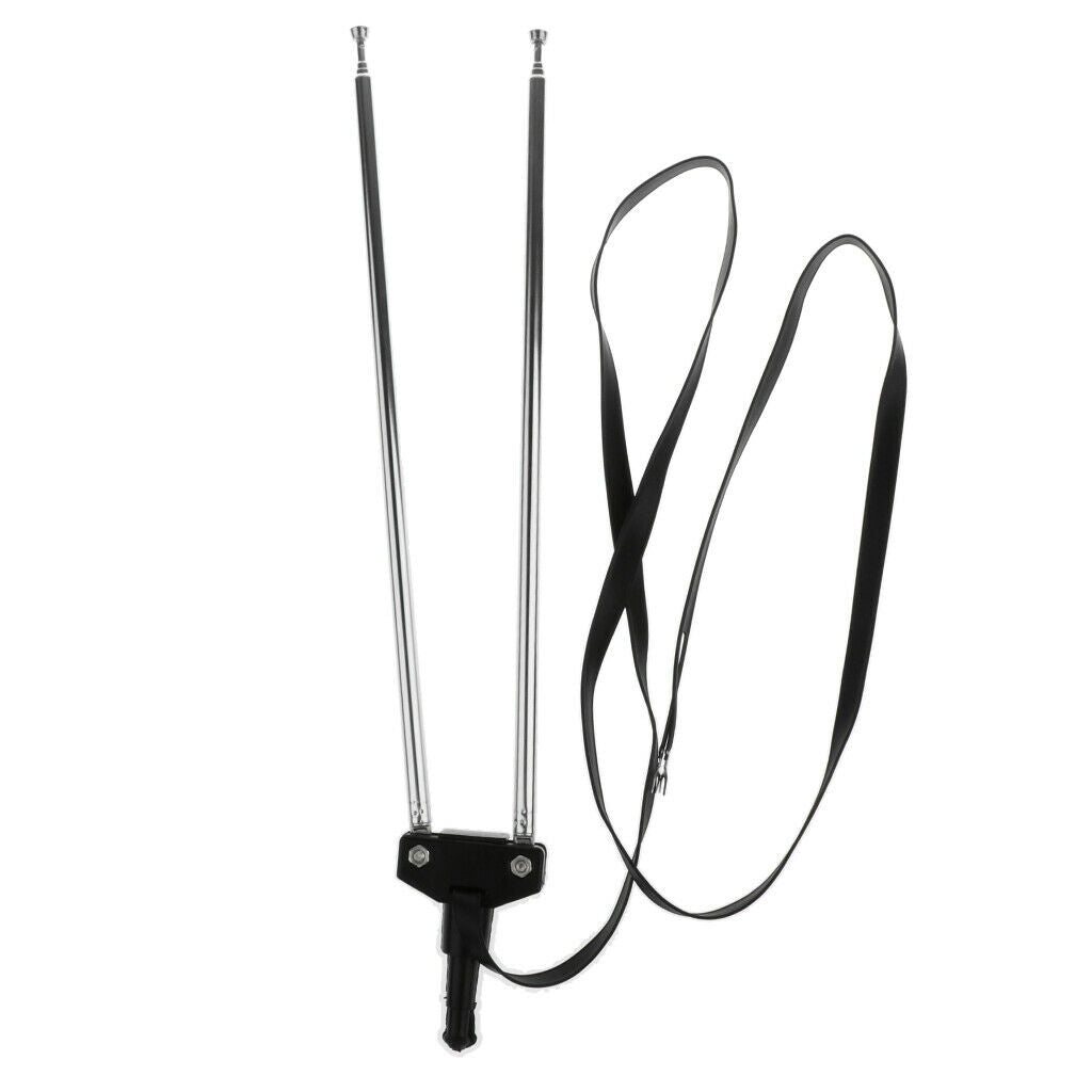 Handheld FM VHF Receiver Scanner TV Telescopic Metal Antenna 300 Ω