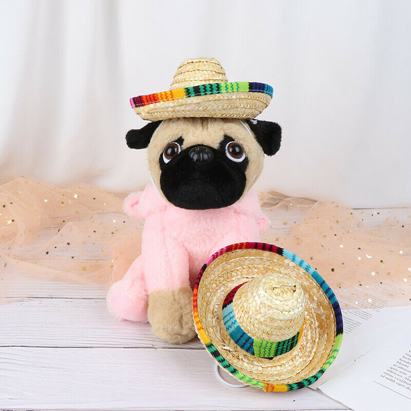 Mini Pet Dogs Straw Hat Sombrero Cat Sun Hat Beach Party Straw Hats Dogs Ha Tt