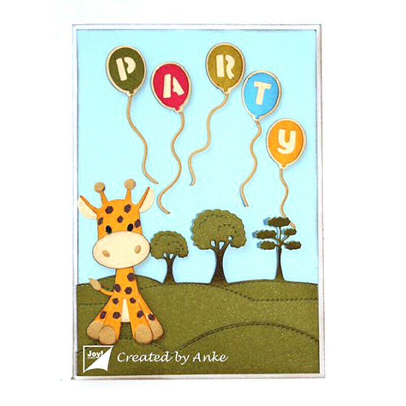 metal cutting dies mold Balloon letter Scrapbook paper craft mould bYU FT
