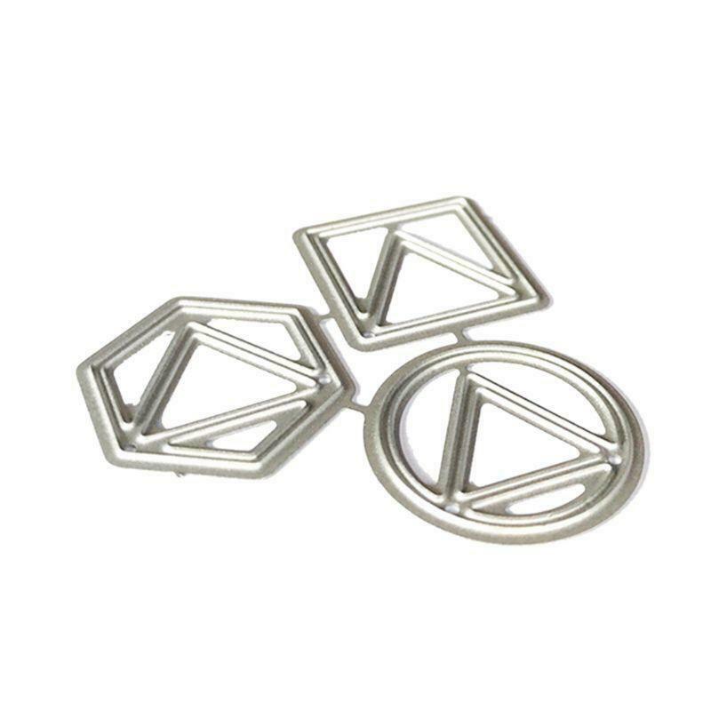 Triangle Metal Cutting Dies Stencil Scrapbooking DIY Album Stamp Paper Embossing