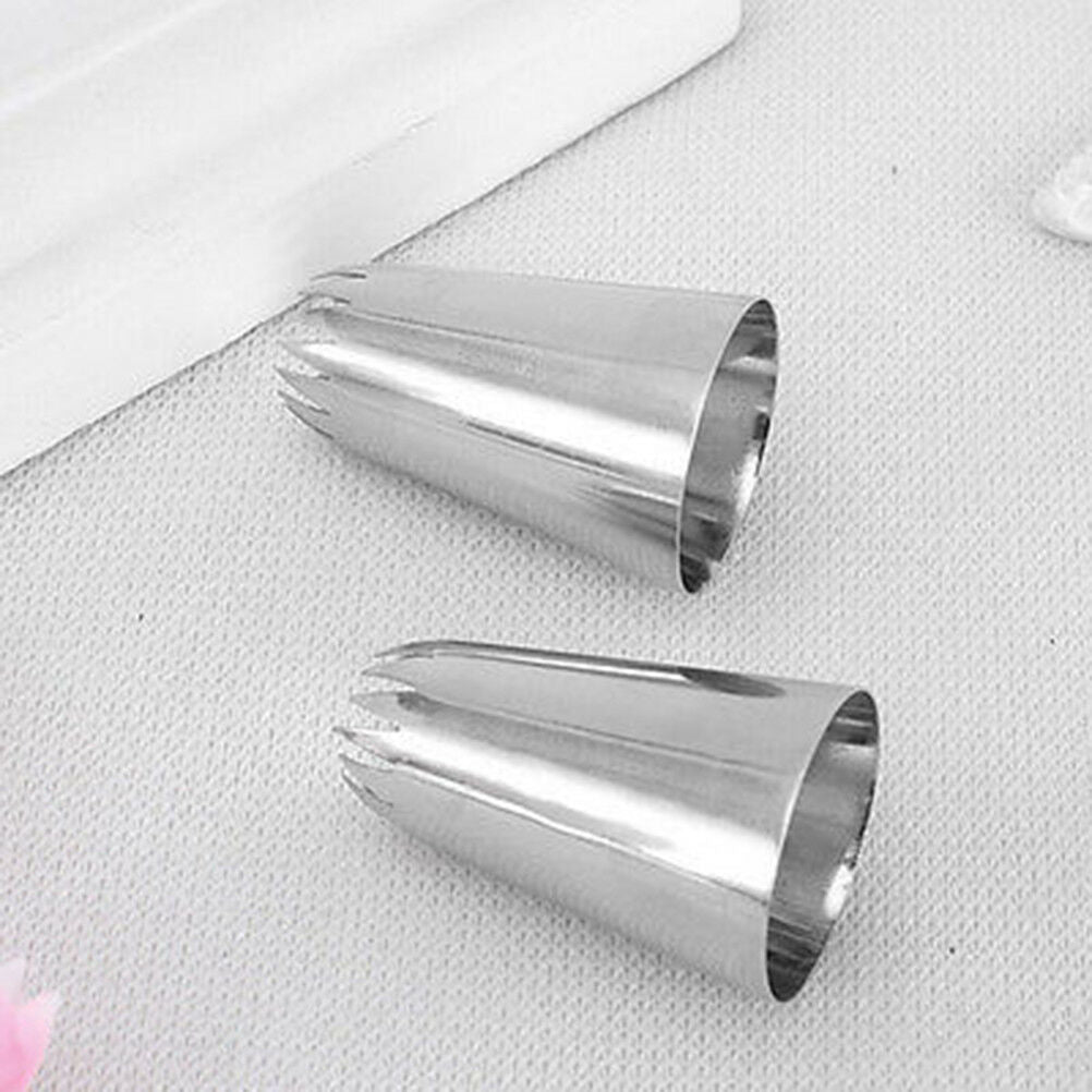 6B Stainless Steel Icing Nozzle Decor Tip Cake Baking Pastry Decor HU WF