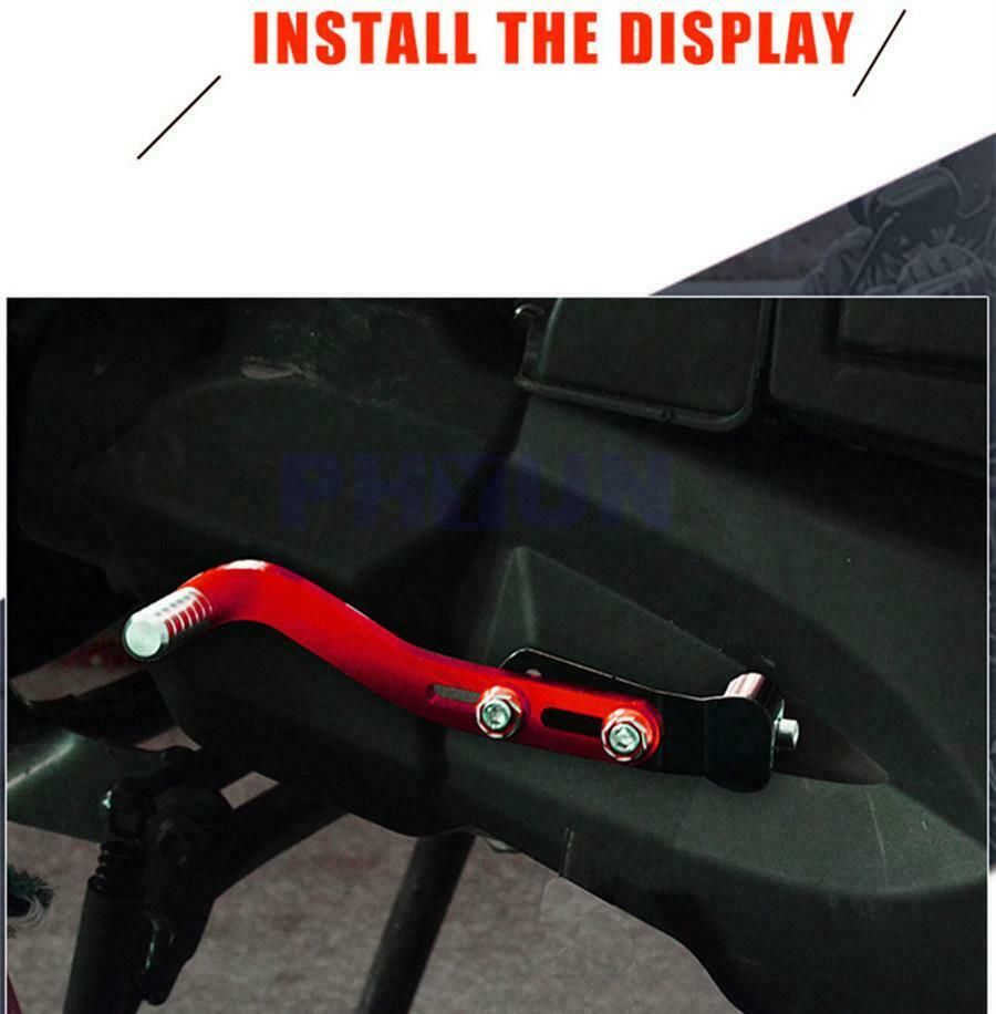 1Pcs Motorcycle Kick Starter Lever Shift Lever Red+Black Starting Bar Adjustable