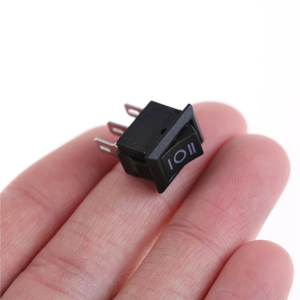 10PCS KCD11 3A/250V 3 Pin SPDT ON-OFF-ON 3 Position Snap Rocker Switch&.O xJSJC