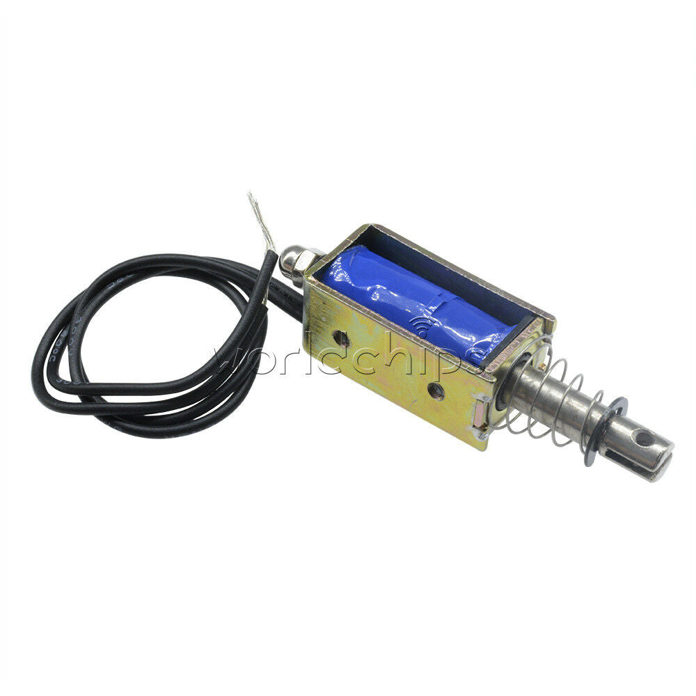 DC12V 300mA 5N/10mm Precise Pull-Push-Type Solenoid Electromagnet JF-0530B New