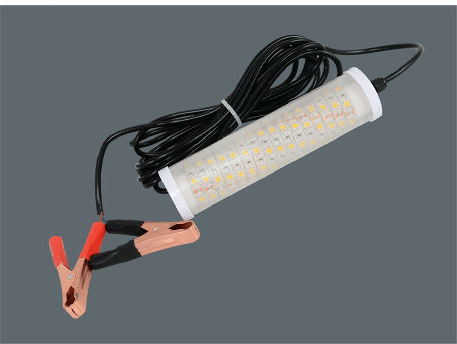 12V LED GREEN UNDERWATER SUBMERSIBLE NIGHT FISHING LIGHT crappie shad squid boat