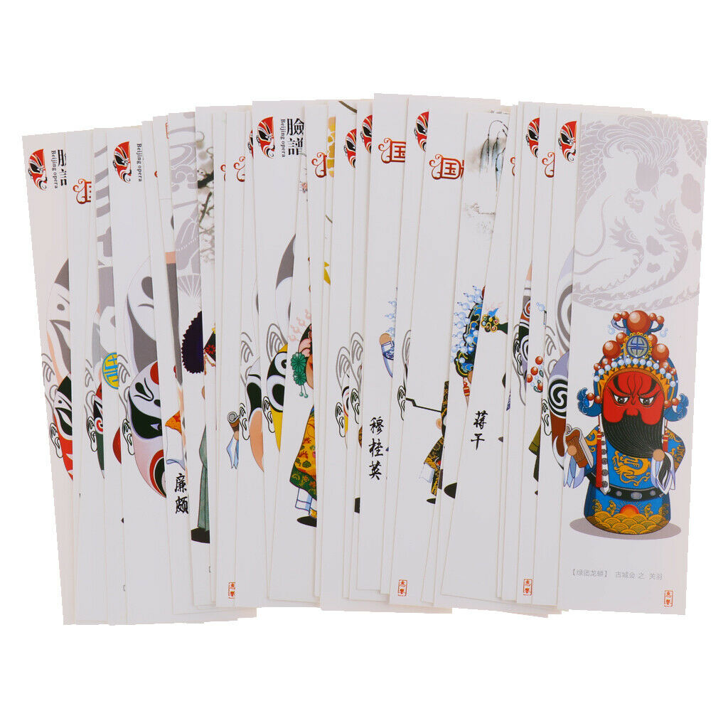 30 pcs Chinese Style Bookmarks Handmade Soft Craft DIY Project Colorful E