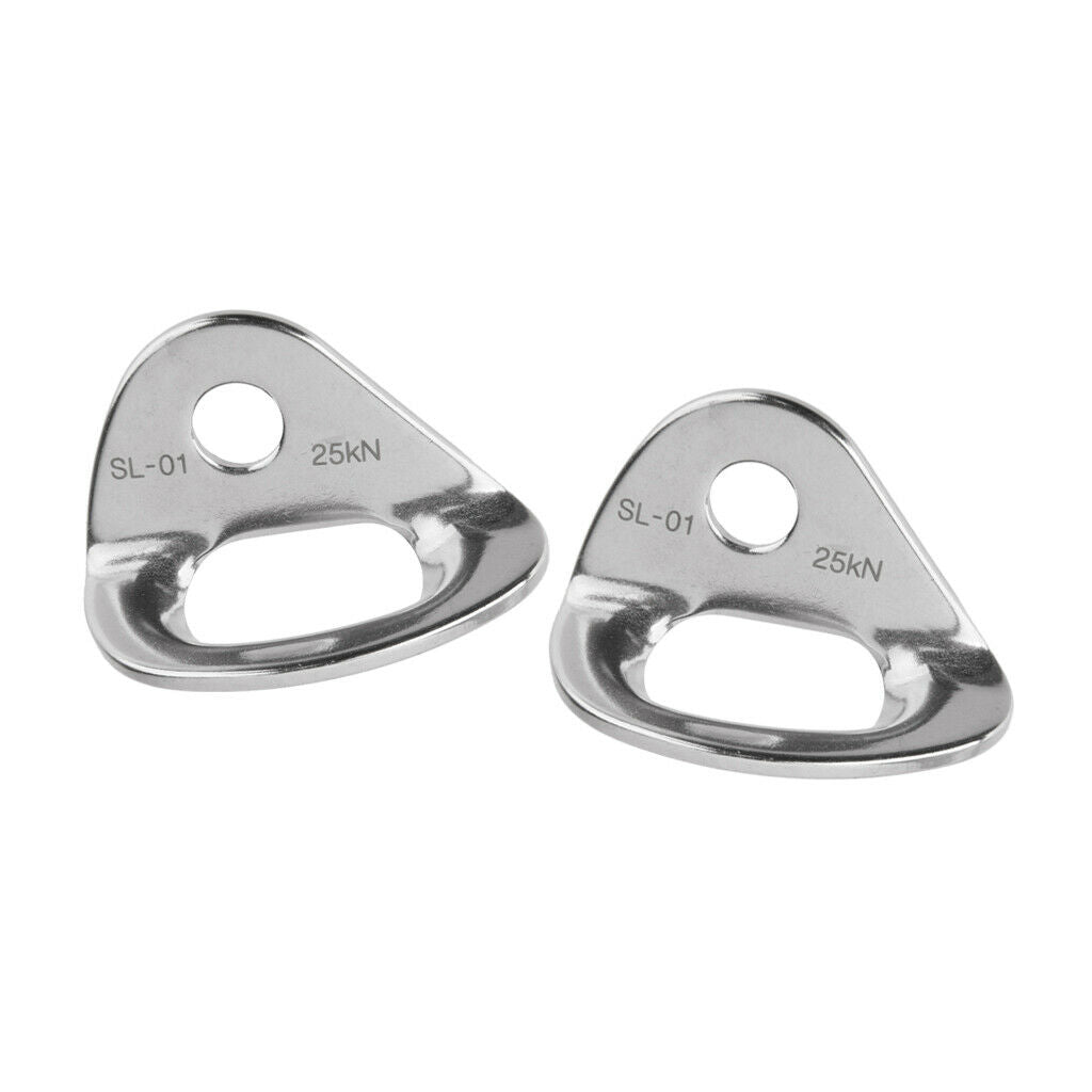 2x 25KN Mountaineering Rock Climbing Bolt Hanger Plate Expansion Screw Piton