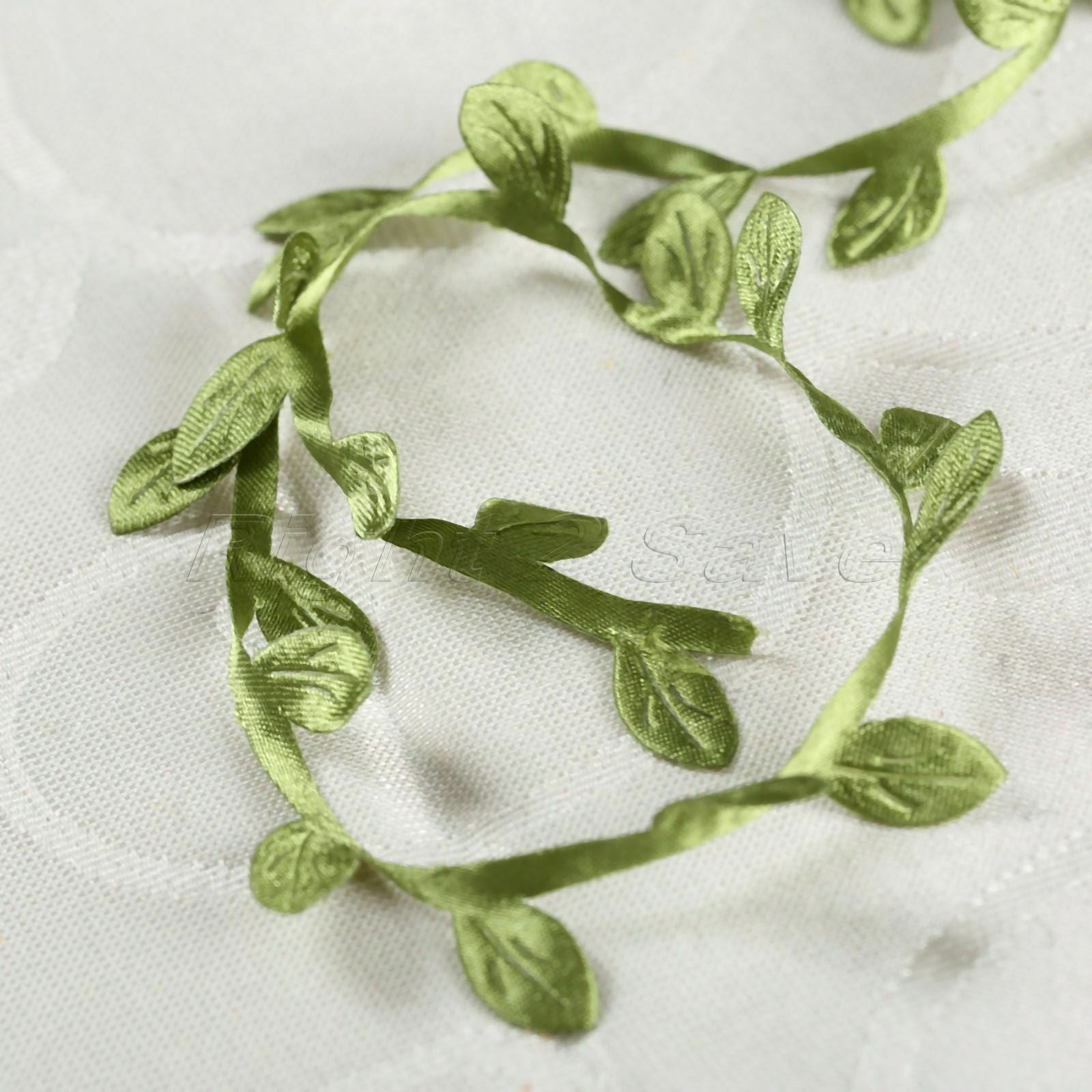 Green Artificial Wreath Leaves 5M DIY Flower Leaf Rattan Garland Accessory Decor