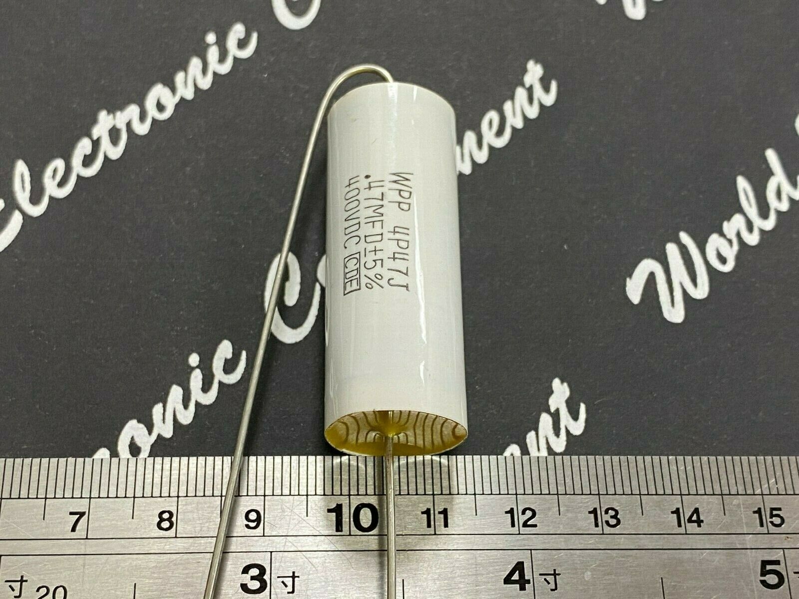 1pcs - Cornell Dubilier (CDE) WPP 0.47uF 400V 5% WPP4P47J Axial Film Capacitor