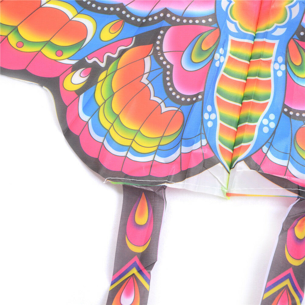 90*50cm Nylon Butterfly Kite Outdoor Foldable Children's Kite with 50M Lin.l8