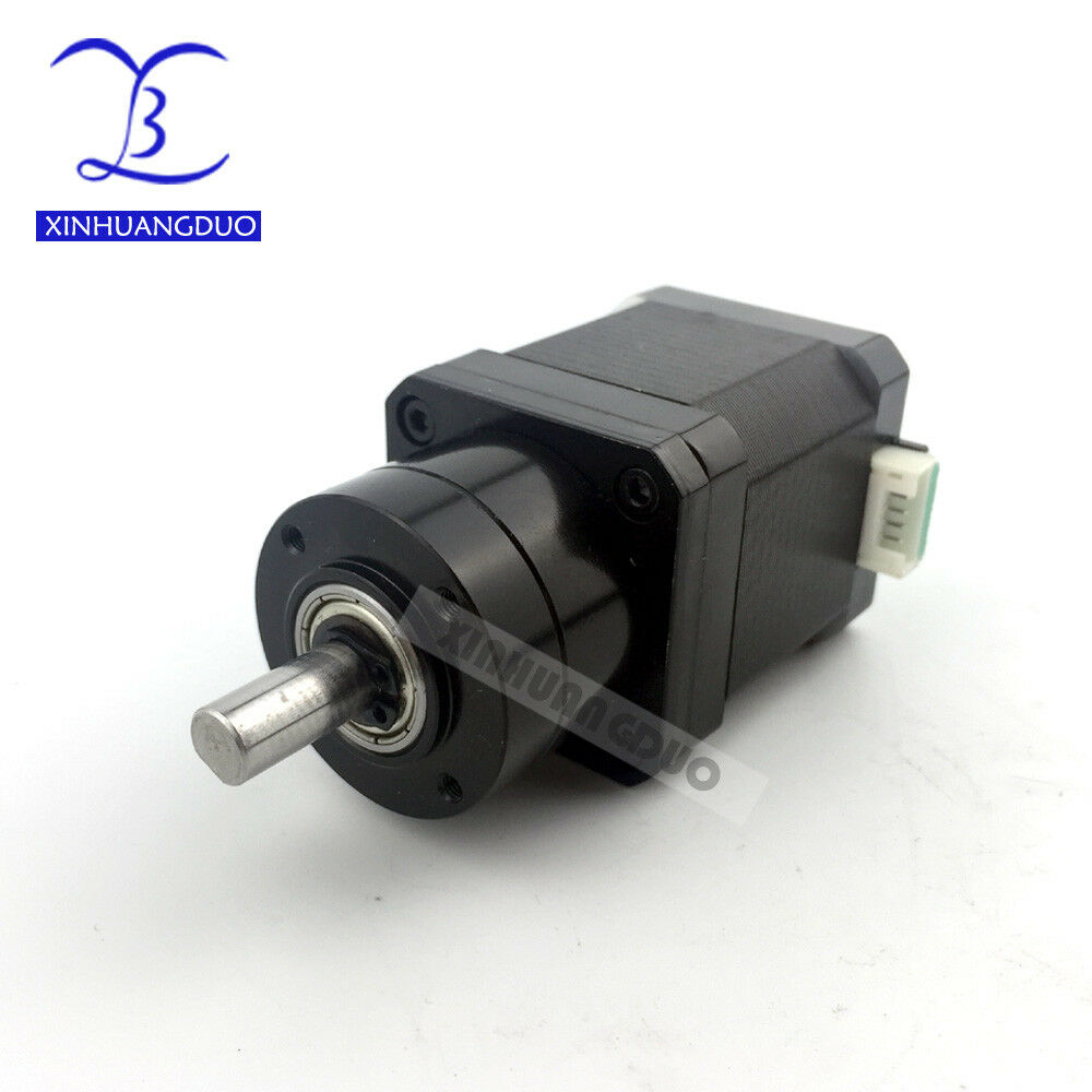 New Best Gear ratio 5:1 Planetary Gearbox, Nema 17 1.68A Geared Stepper Motor