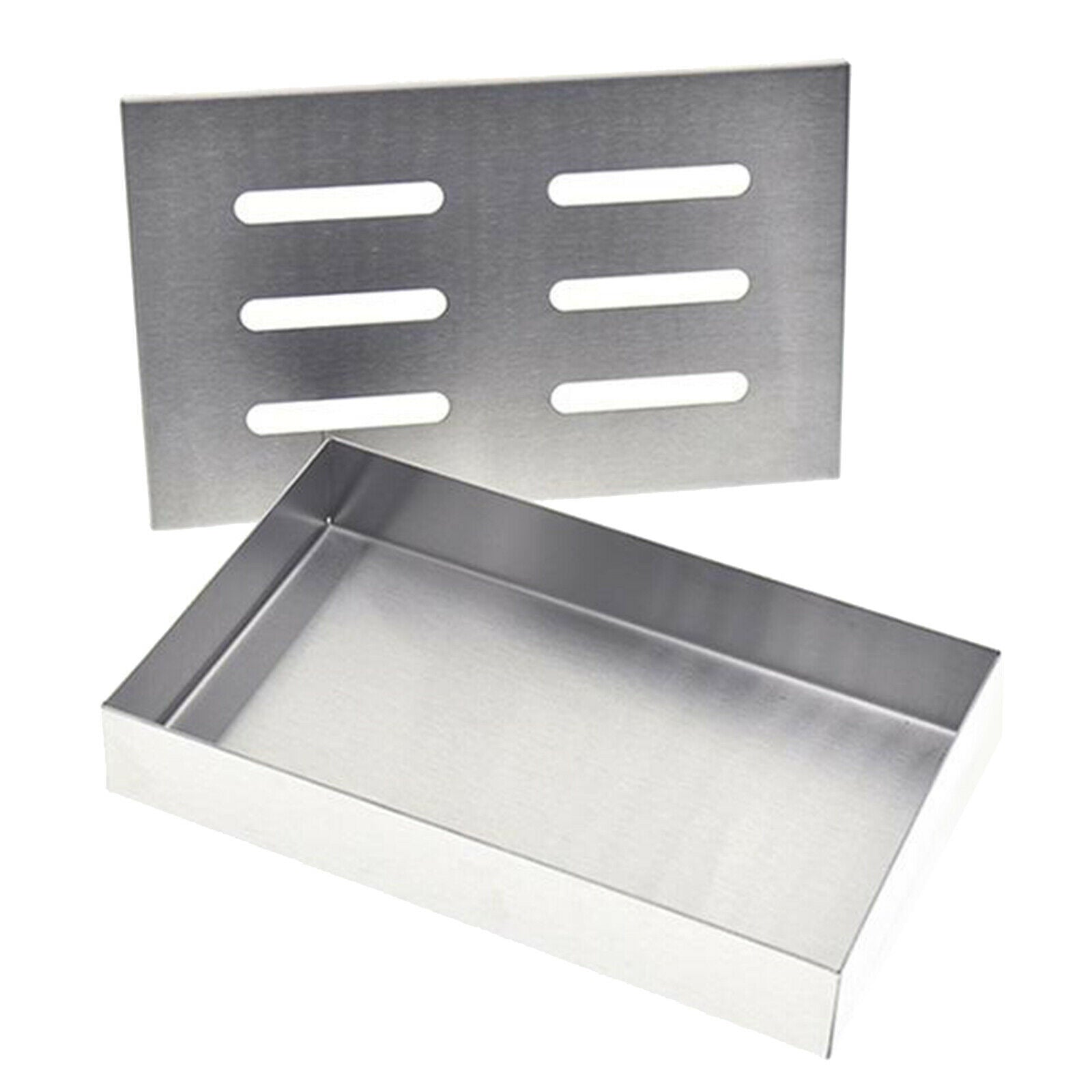 Smoker Box, Stainless Steel BBQ Grilling Meat Smokers Box Organizer for Wood