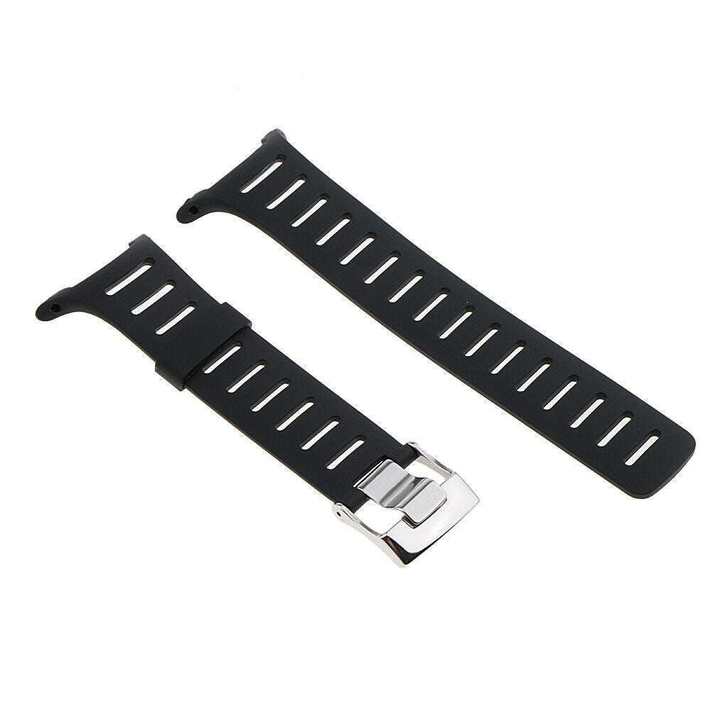 Black Rubber Watch Strap for SUUNTO T1 T1C T3 T3C T3D T4C T4D with Tools