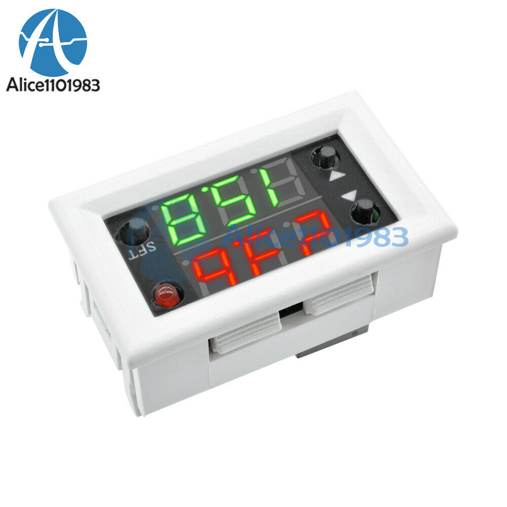 2X DC 12V Double LED Timing Time Delay Cycling 0-999s/min/h Relay Module Switch