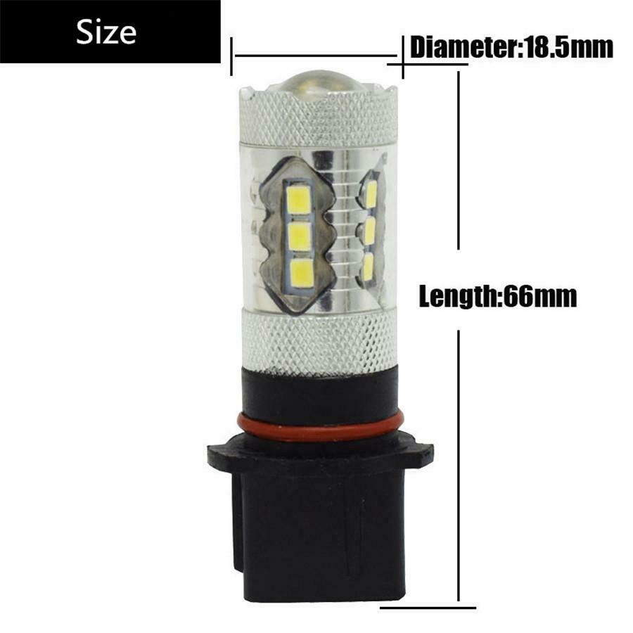 2x P13W 80W 2835 LED Bulbs for Chevy Camaro 2011-2013 Driving Fog Lights DRL