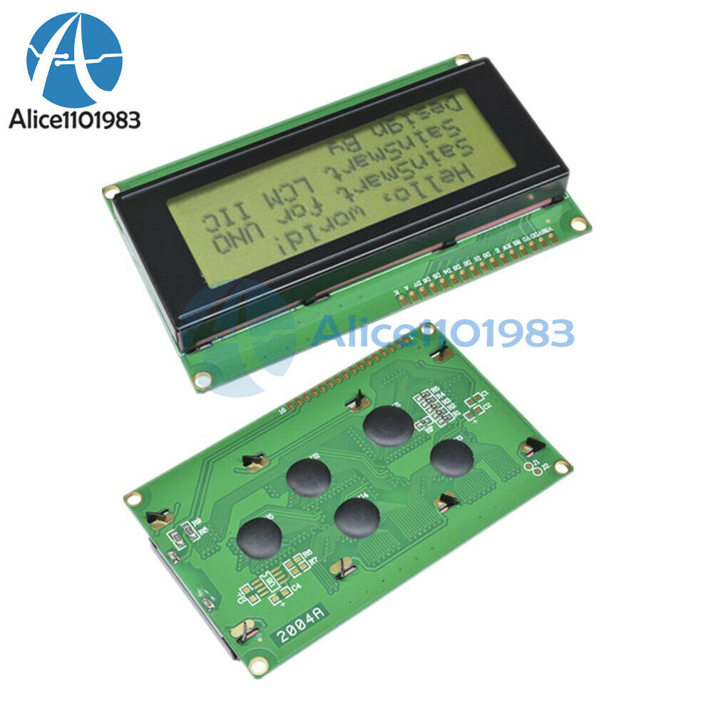 2PCS 20x4 2004 204 Character LCD Display Module 2004 LCD Yellow Green Blacklight