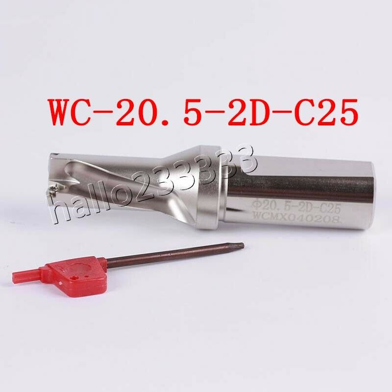 Φ20.5-2D-C25 20.5mm-2D U drill indexable drill For WCMX040208 CNC U drill insert