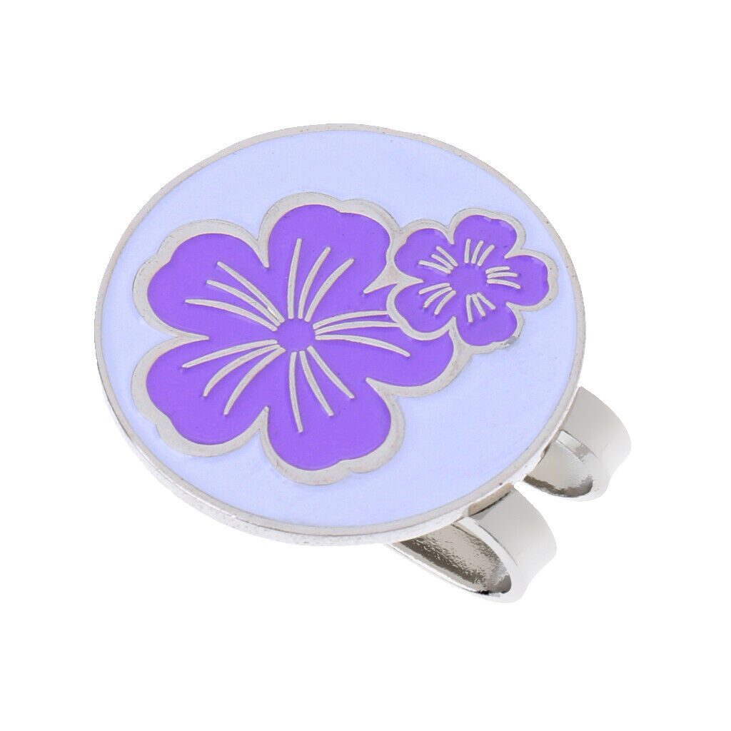 1 Piece Golf Ball Marker Hat Clip Detachable   Clip Purple
