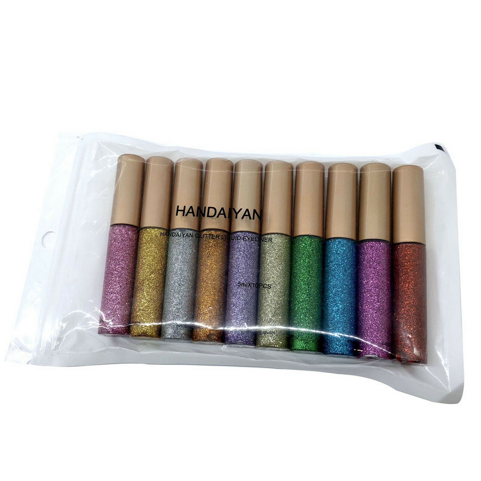 10 Colors Metallic Sparkling Glitter Liquid Eyeliner Party Makeup Eye Liner