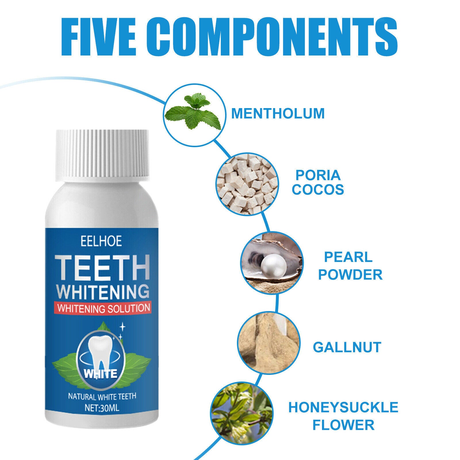 30ml Teeth Whitening Essence Practical Remove Dental Plaque Brightening