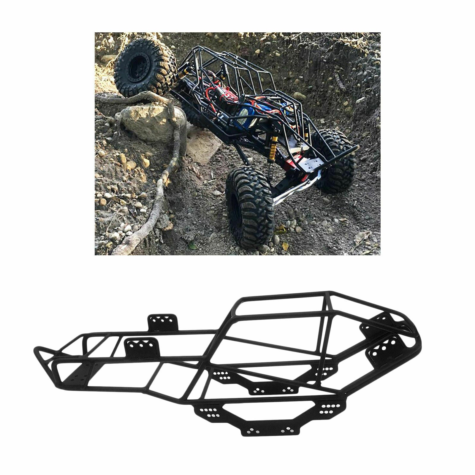 Heavy Duty RC Roll Cage Frame for Axial SCX10 1/10 Truck Car DIY Modified
