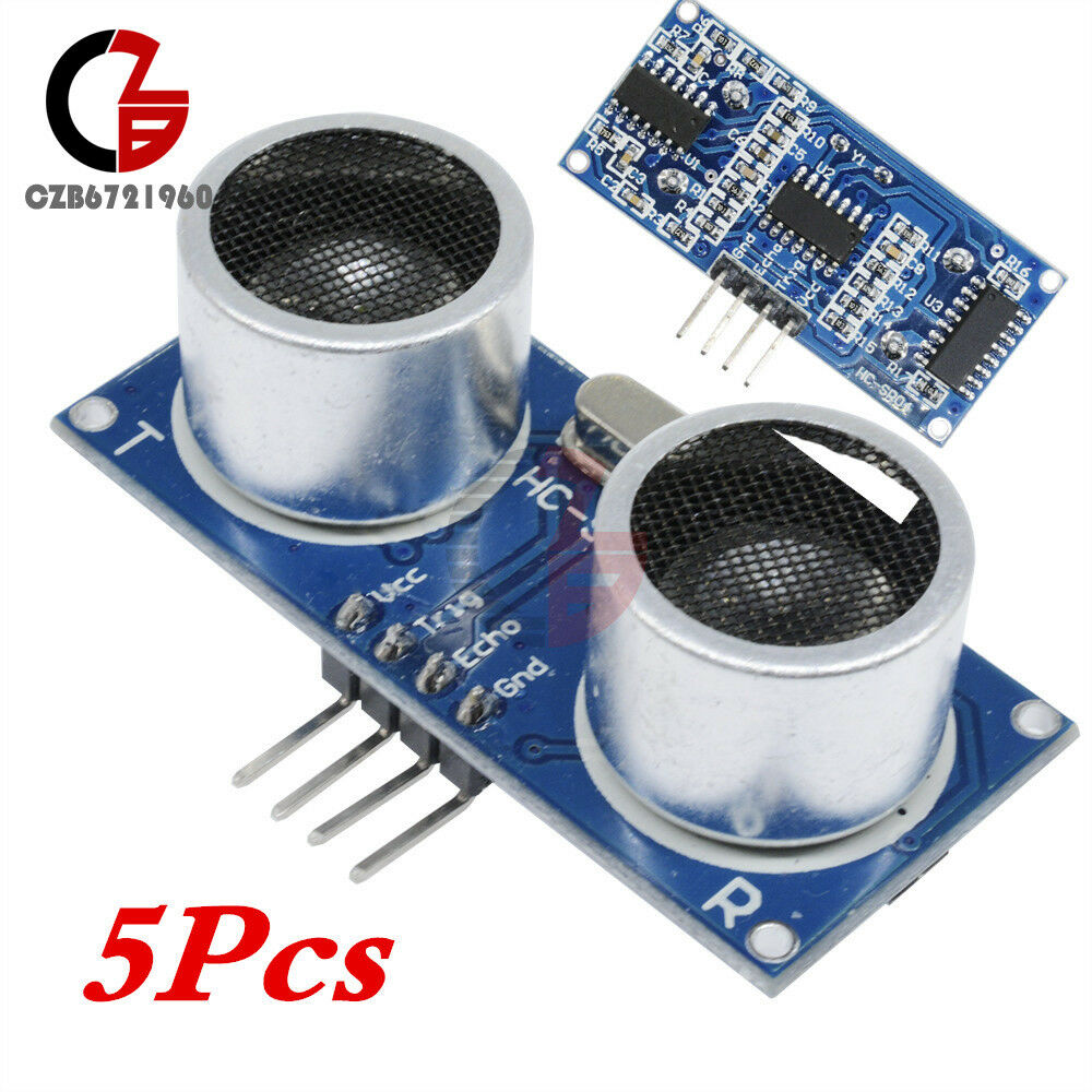 5pcs Ultrasonic Module HC-SR04 Distance Measuring Transducer Sensor for Arduino