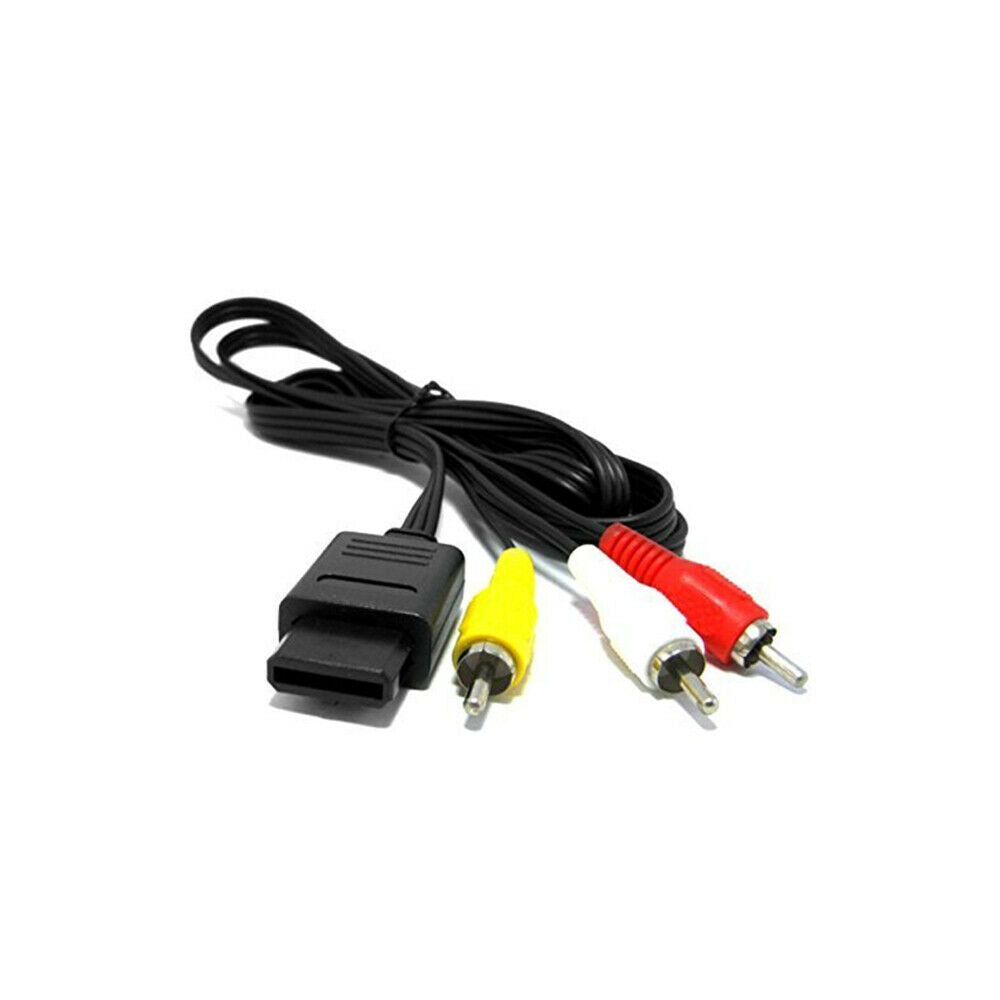 For SNES Nintendo N64 GameCube RCA AV Composite Cable Adapter Audio TV Video