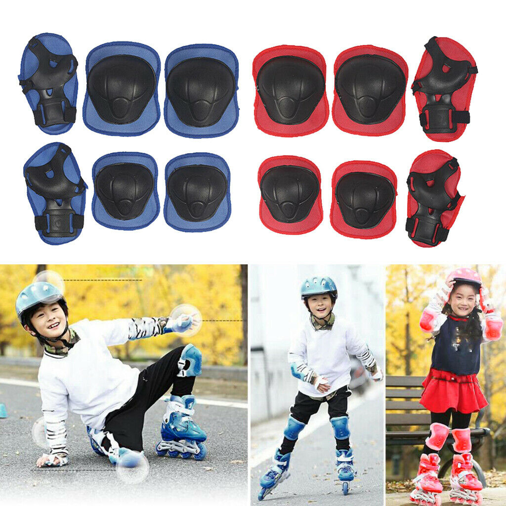 12pcs Kids and Teens Knee Elbow Protector Set Roller Skate Scooter Cycling Guard