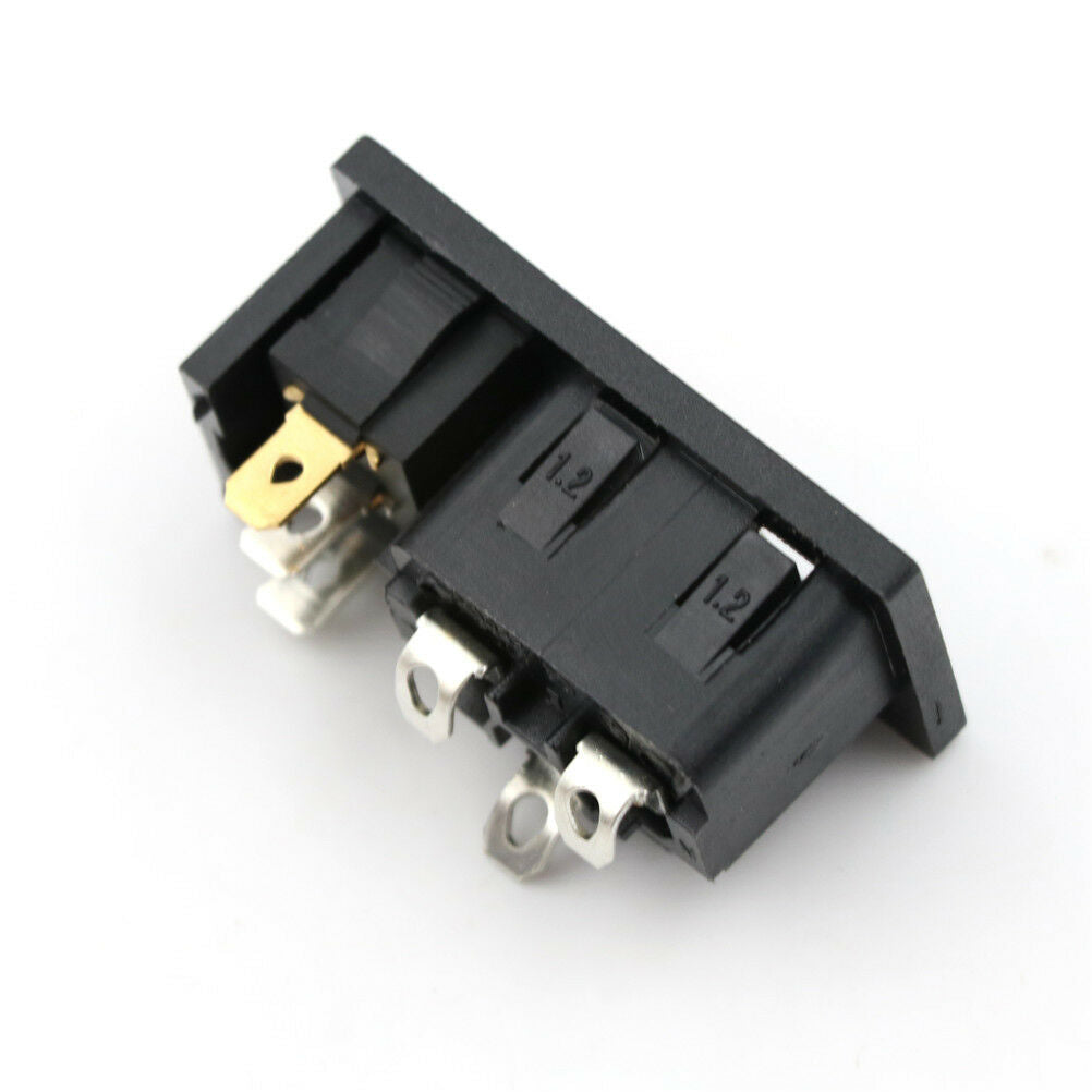 Power Socket Connector On/Off SPST Red Rocker Switch AC 250V 10A .l8