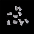 10pcs Clear Rubber A Type Female USB Anti Dust Protector Plugs Stopper Cover  Lt