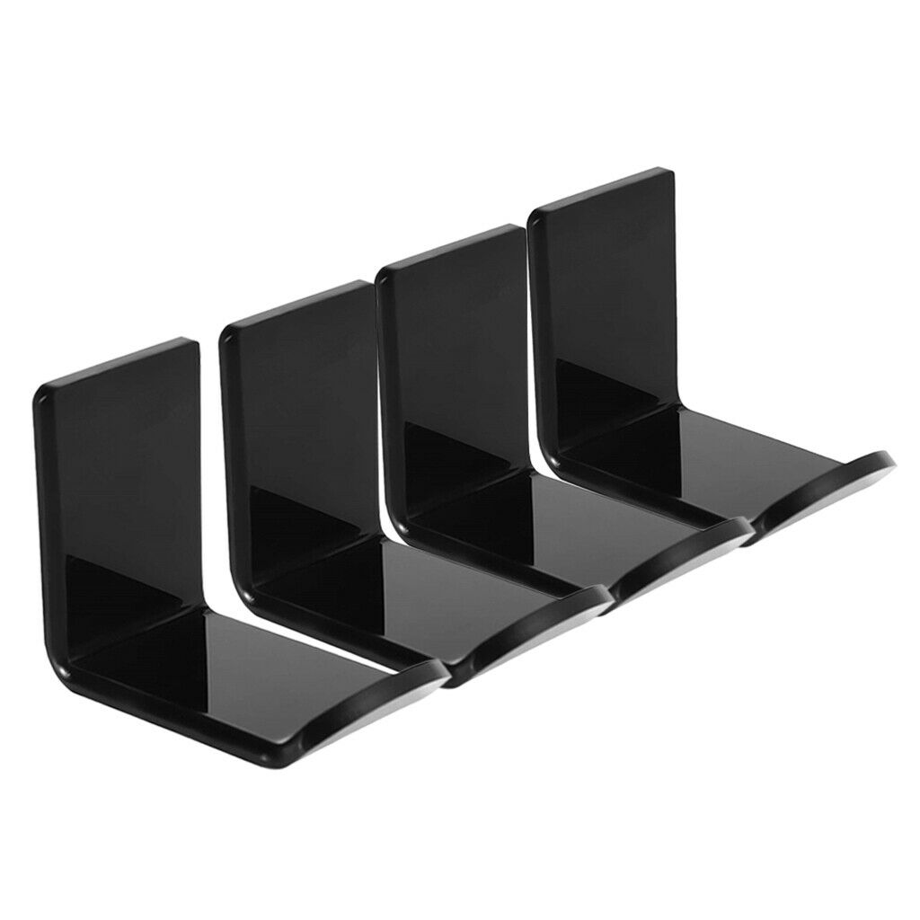 4Pcs Wall-mounted Adhesive Headset Earphone Racks Brackets with Cable Clip