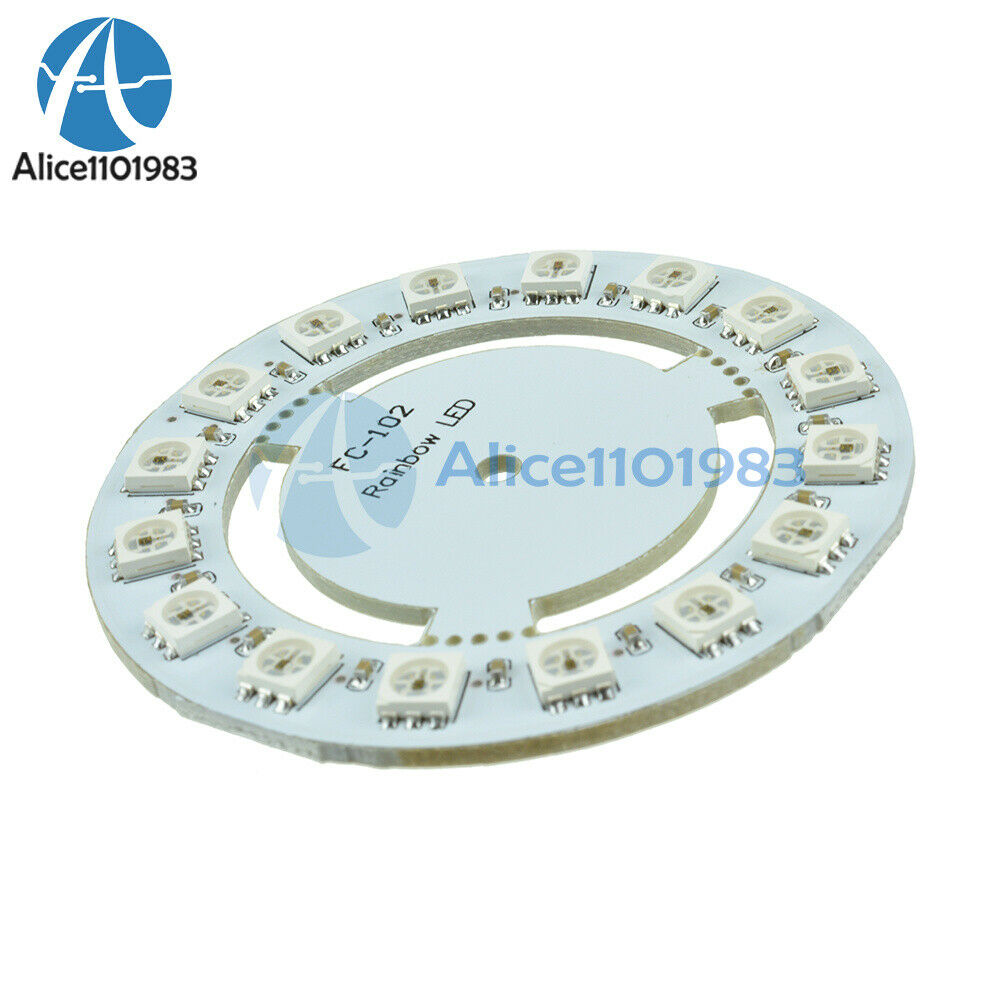 WS2812 WS2811 5050 RGB LED Lamp Panel Round 16-Bit 60mm 5V Rainbow Precise