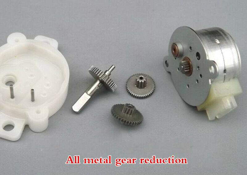 20 reduction stepper motor 12V all metal gear reducer reduction ratio 6:1