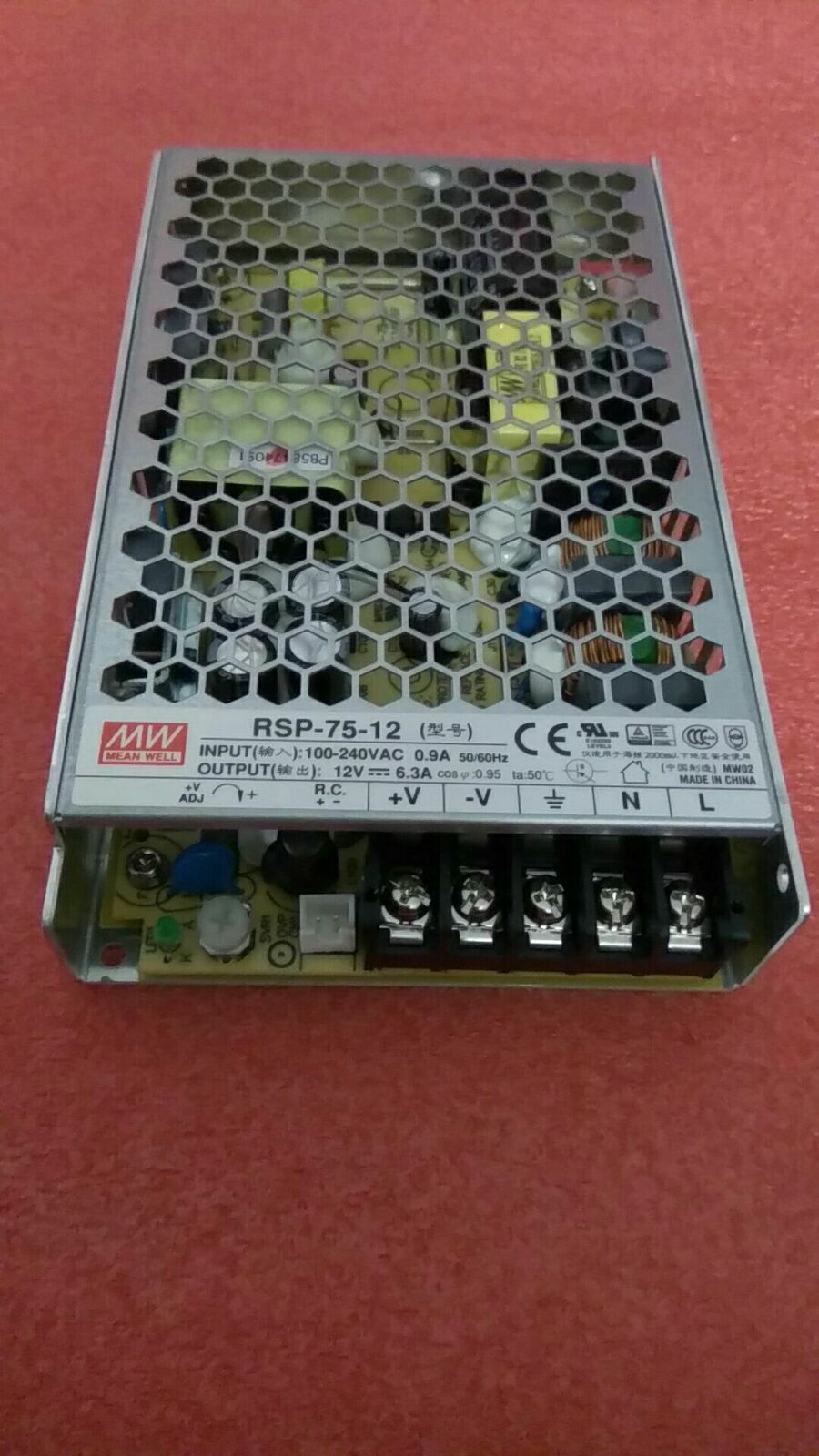 Mean Well RSP-75-12 AC/DC Power Supply Single-OUT 12V 6.3A 75.6W