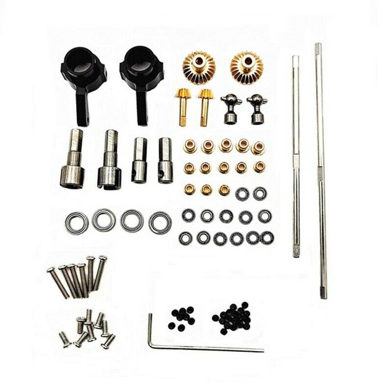 Metal Front & Rear Complete Axle with Stee Rod for MN D90 MN-90 MN99S MN99 1C3R5