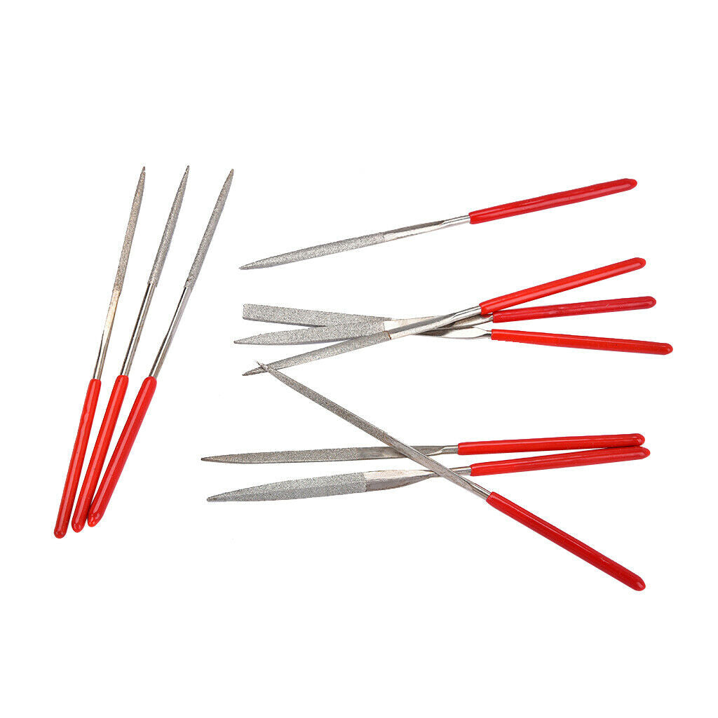 Guitar Instrument Repair Tool Set Sanding Frets Nut Files Set 10 Pieces