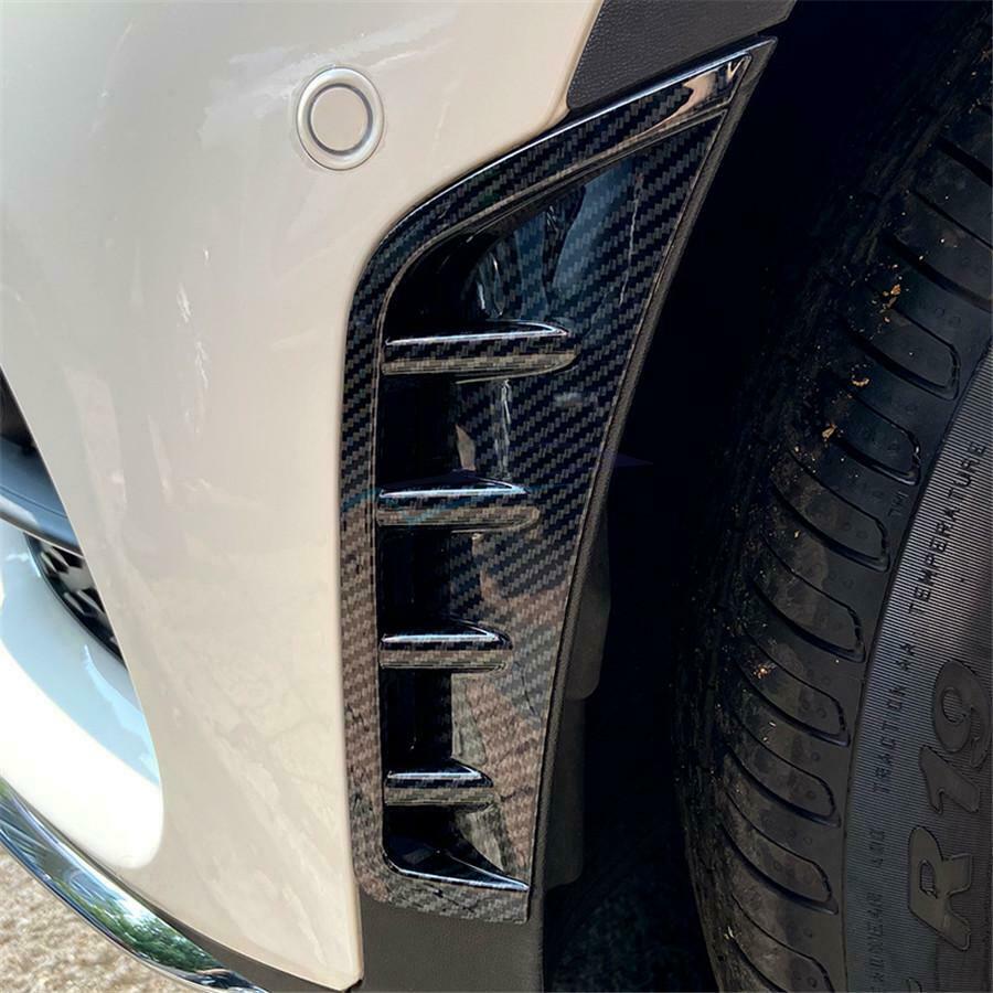 2PCS Plastic Front Bumper Side Vent Spoiler For Mercedes-Benz GLC X253 Class