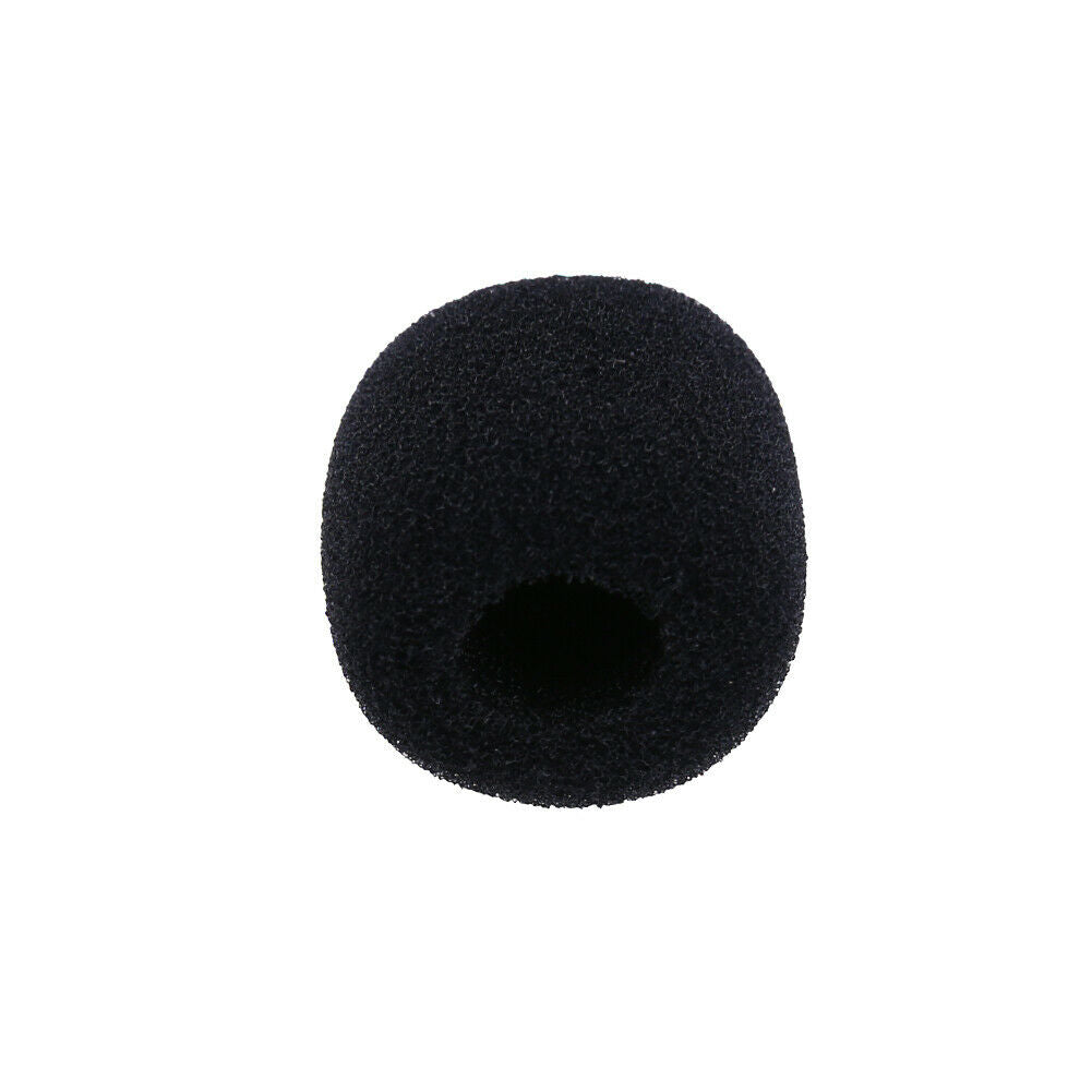 15pcs 30mm Soft Elastic Sponge Microphone Head Cover for Headset Sleeve Mic @