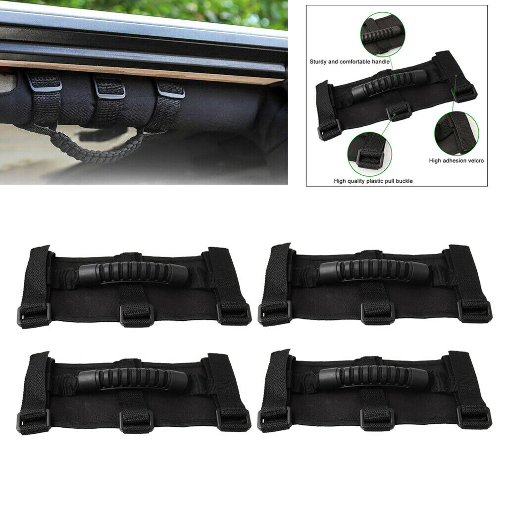 4pack Roll Bar Grab Handles Grip Handle for Jeep Wrangler YJ TJ JK JL New