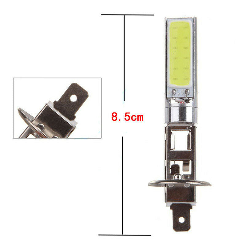 2PCS H1 COB LED Auto Fog Light Headlight DRL Daytime Running Light Bulb Wh N& XC