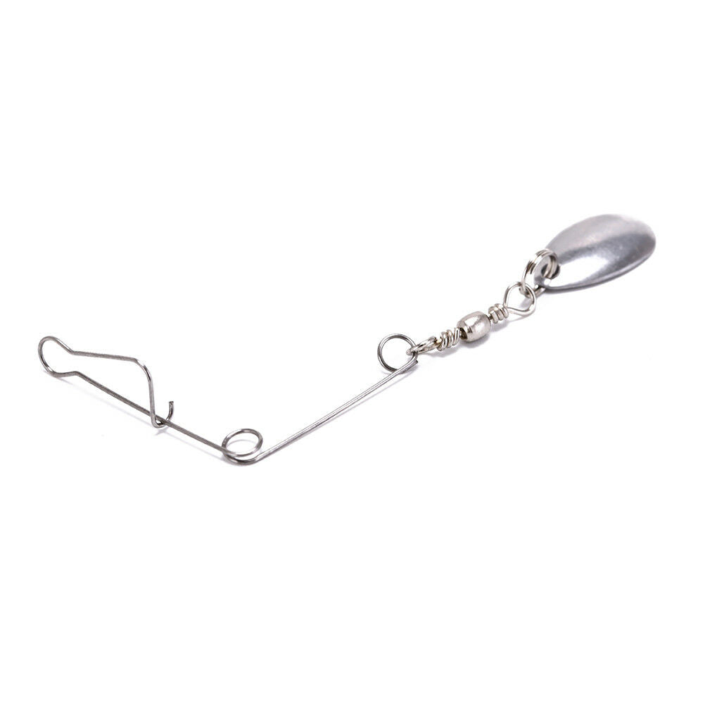 10Pcs x Steel Spinnerbait Rigs Spinners Spinner Blades Sequins Balance Bracke Xz