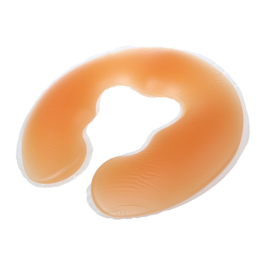 Set of 2 Silicone Gel Pillow Face Head Rest Cradle Cushion Bolsters Pad