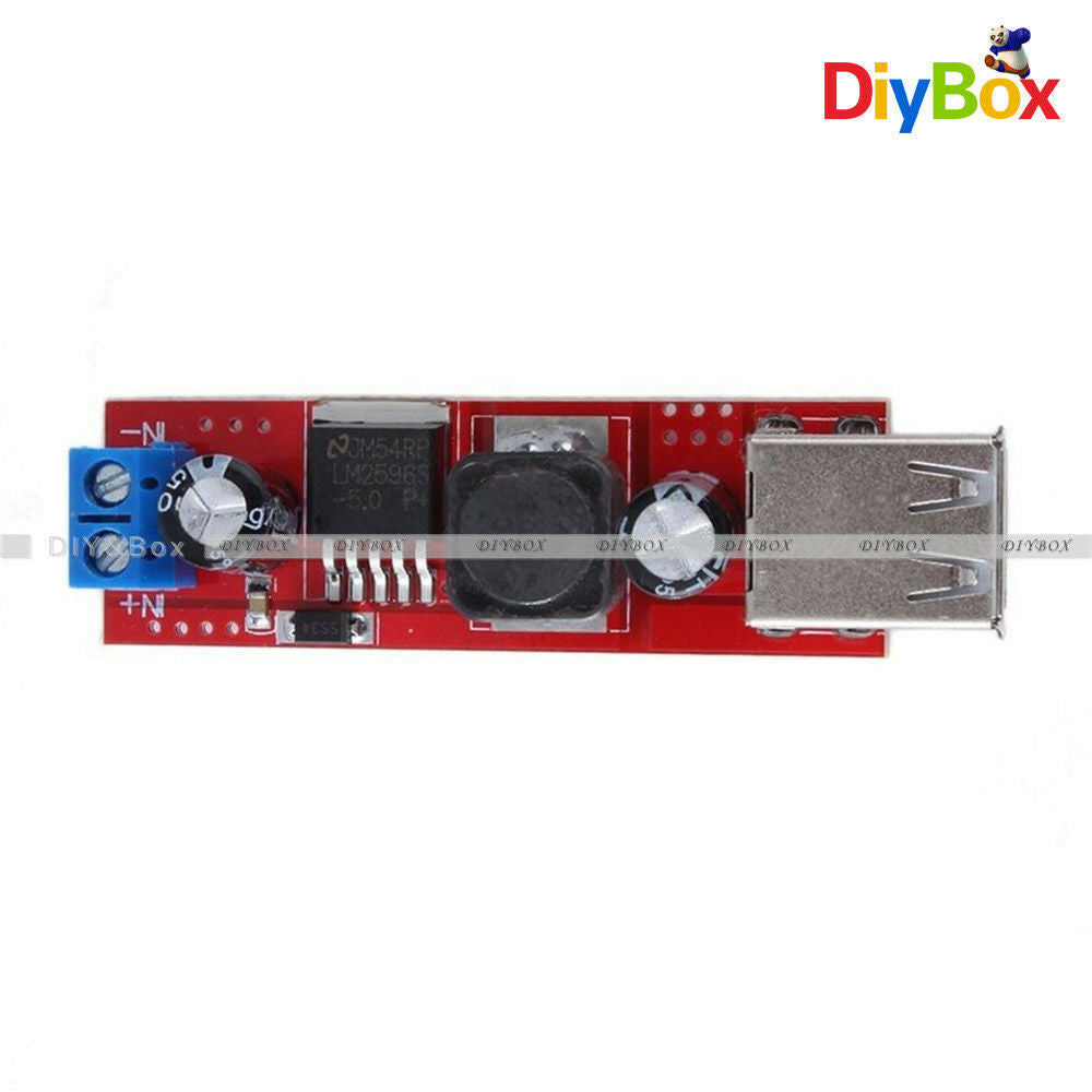 LM2596 DC 6V-40V To 5V 3A Double USB Charge DC-DC Step-down Converter Module