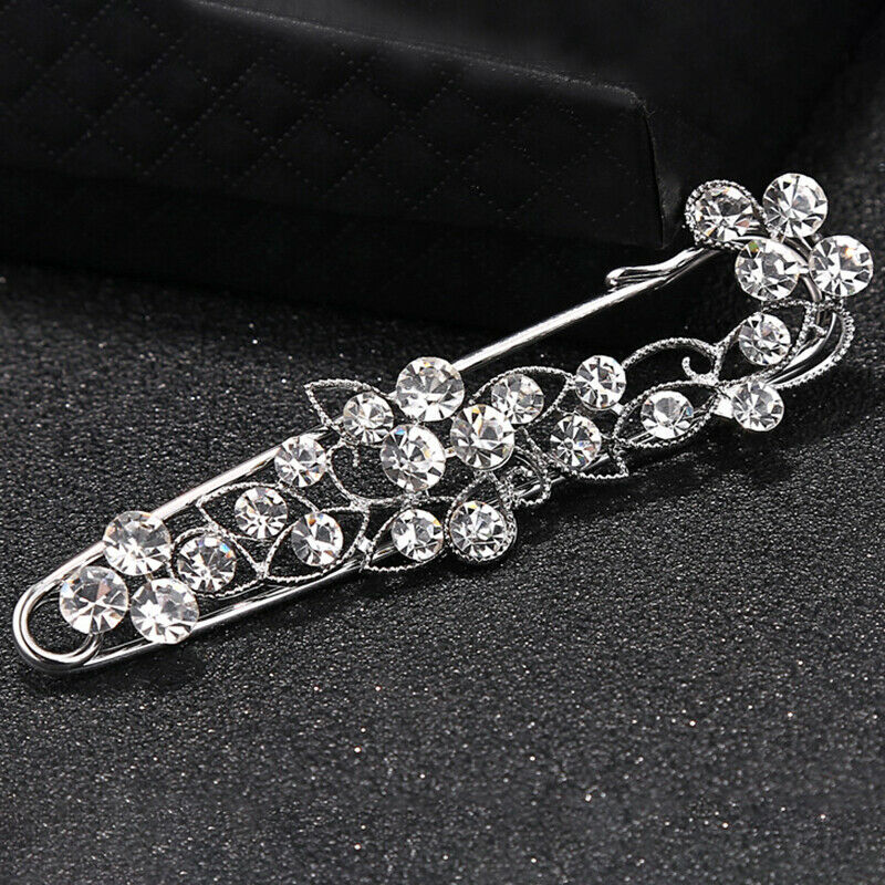 Inlaid Charming Refined Rhinestone Branch Brooches hijab pins for Man Wo JYDFAU