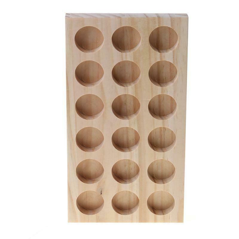 Hot selling Wooden Essential Oil Tray Handmade Natural Pine Wood Display Rack