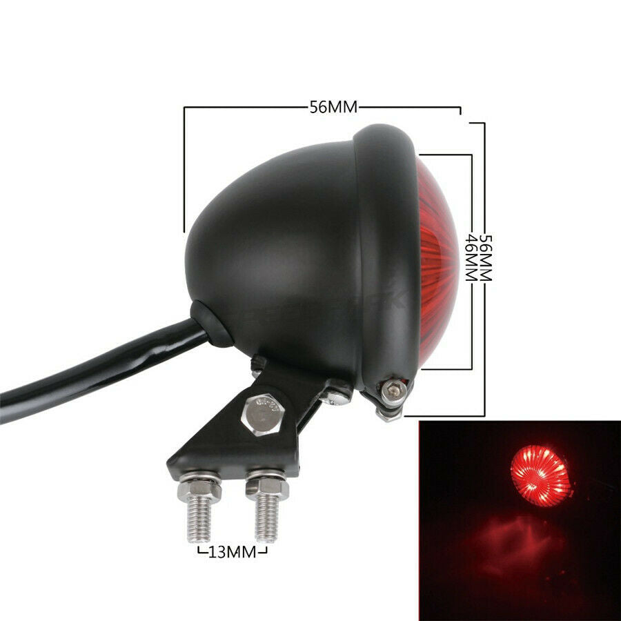 Motorcycle Motorbike 12V Brake Tail Light Rear Taillight for Chopper Cafe Racer